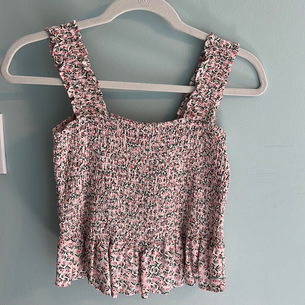 Aqua scrunch top